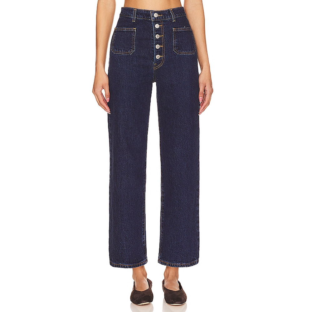 Levi'S 'Ribcage' Straight Ankle Denim Jean Size 27